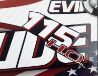Evinrude 115HP E-tec H.O. 2007-2017 USA Flag Graphite Cowl Outboard Decal Kit Evinrude 115HP E-tec H.O. 2007-2017 USA Flag Graphite Cowl Outboard Decal Kit
